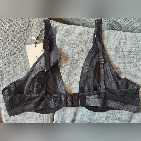JASON WU Bra Banded Plunge Underwire Black Size 32B $50 - NWT - Picture 5 of 7